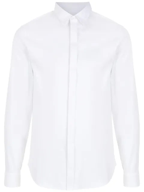 Armani Exchange - Slim-Cut Tailored Long-Sleeve Shirt