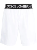 Dolce & Gabbana - Logo-Waistband Swim Shorts