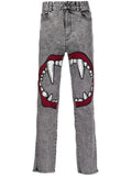 Haculla - Fang Lip-Print Skinny-Fit Jeans