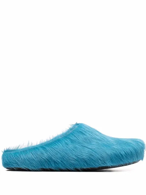 Marni - Fussbet Sabot Calf-Hair Mules