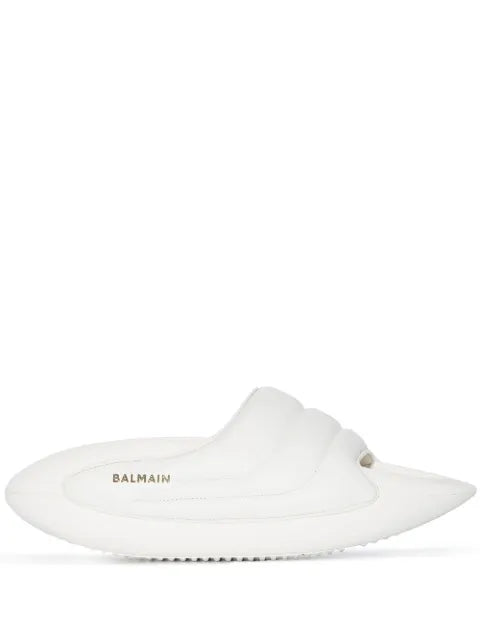 Balmain - B-It Quilted Leather Slides