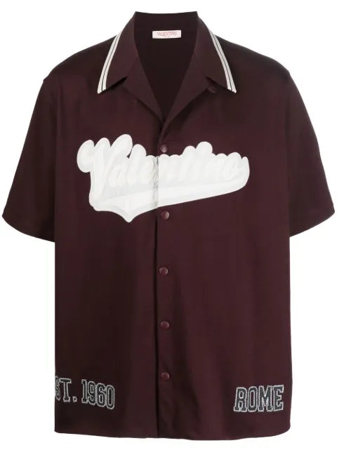 Valentino Garavani - Logo-Patch Short-Sleeve Shirt