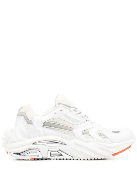 Plein Sport - Scratch Panelled Lace-Up Sneakers