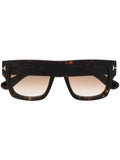 TOM FORD Eyewear - Tortoiseshell Square-Frame Sunglasses