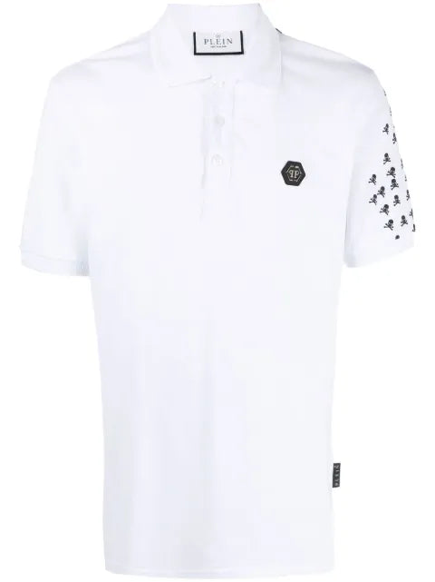 Philipp Plein - Skull And Bones Cotton Polo Shirt