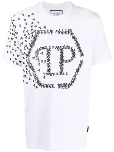 Philipp Plein - Skull Bones Logo-Print T-Shirt