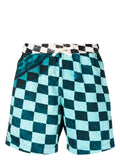 BLUE SKY INN - Check Print Deck Shorts