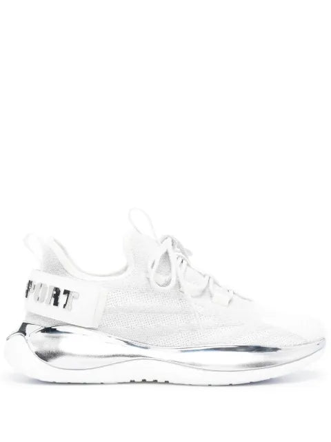 Plein Sport - Metallic-Logo Sneakers