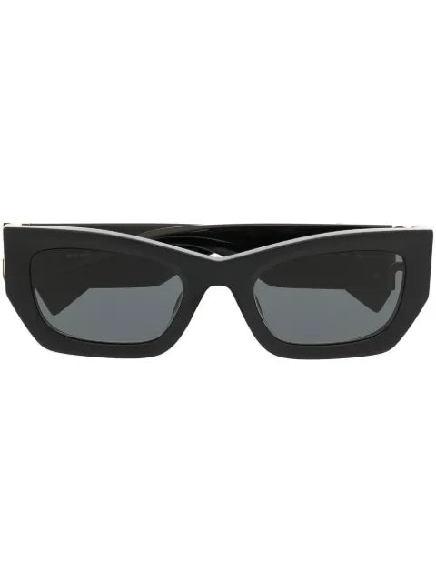 Miu Miu Eyewear - Logo-Plaque Rectangular Sunglasses