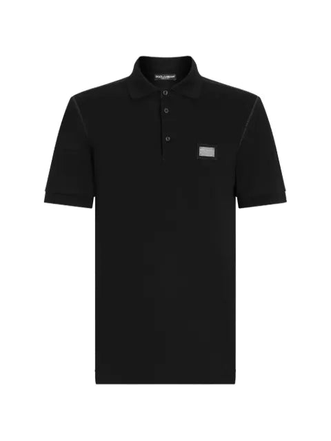 Dolce & Gabbana - Logo-Tag Piquã© Polo Shirt