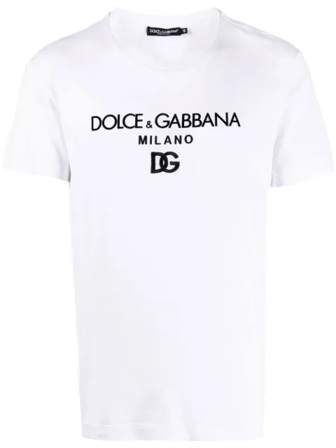 Dolce & Gabbana - Dg Essentials Logo-Embroidered T-Shirt