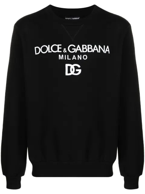 Dolce & Gabbana - Logo-Embroidered Cotton Sweatshirt