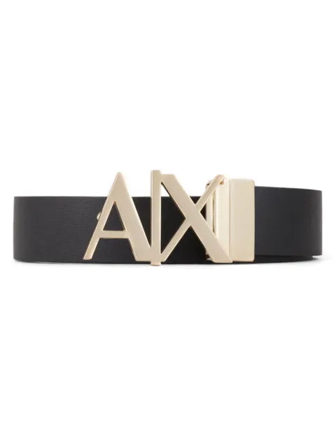 Armani Exchange - Logo-Buckle Leather Belt