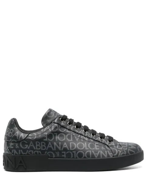 Dolce & Gabbana - Portofino Coated Jacquard Sneakers