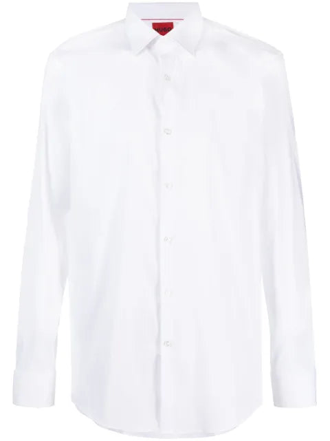 HUGO - Long-Sleeve Cotton Shirt