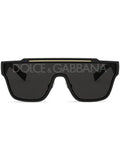 Dolce & Gabbana Eyewear - Logo-Print Square-Frame Sunglasses