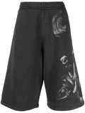 Off-White - Saint Matthew-Print Track Shorts