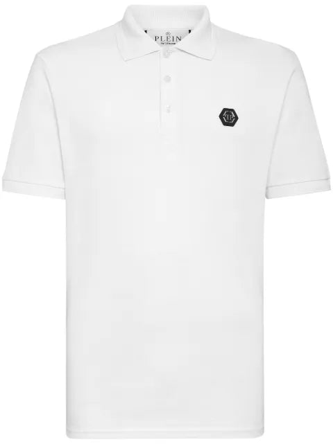 Philipp Plein - Logo-Print Cotton Polo Shirt