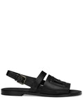 Dolce & Gabbana - Logo-Embossed Leather Slides