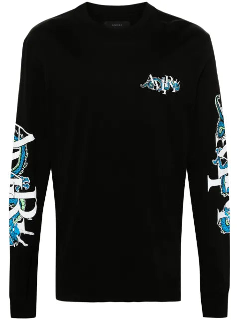 AMIRI - Dragon-Print Cotton T-Shirt