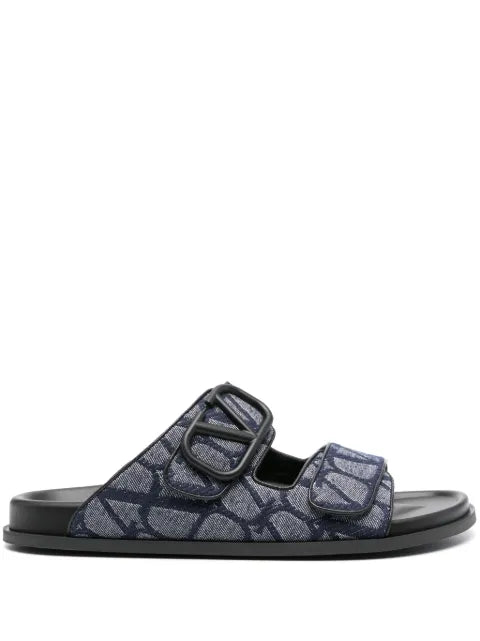 Valentino Garavani - Vlogo Signature Denim Sandals