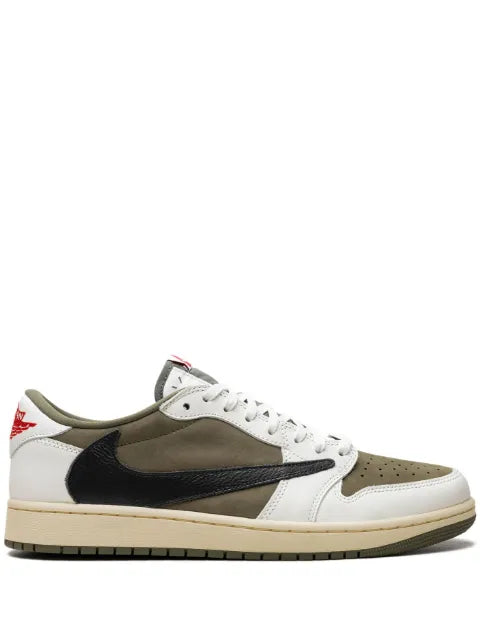 Jordan - X Travis Scott Air Jordan 1 Low Og "Medium Olive" Sneakers