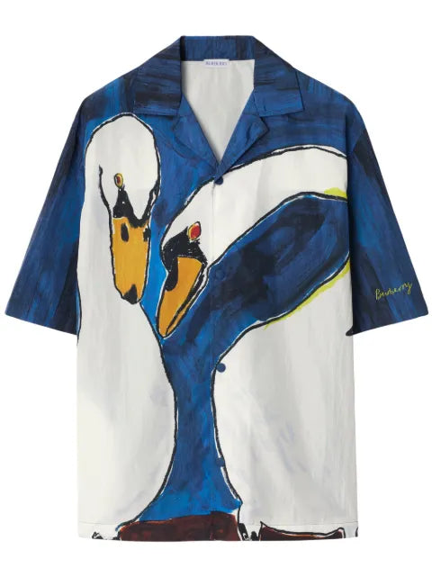Burberry - Swan-Print Shirt