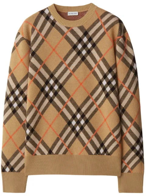 Burberry - Check Long-Sleeve Sweatshirt