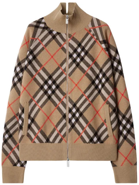 Burberry - Check Wool Mohair Blend Jacket