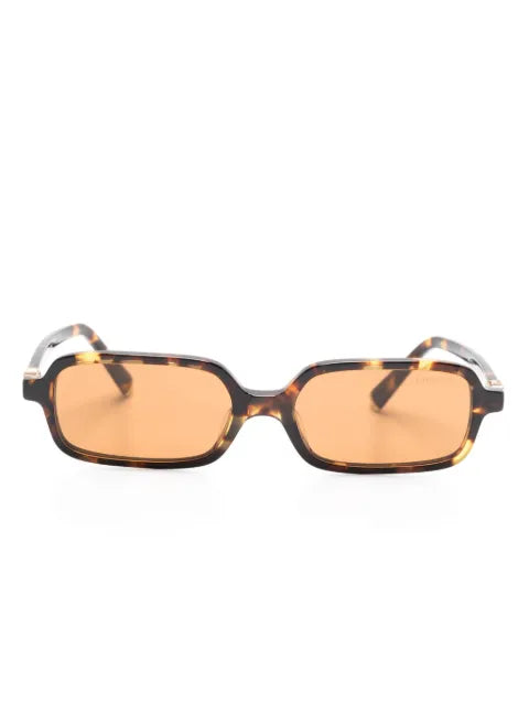 Miu Miu Eyewear - Tortoiseshell Rectangle-Frame Sunglasses