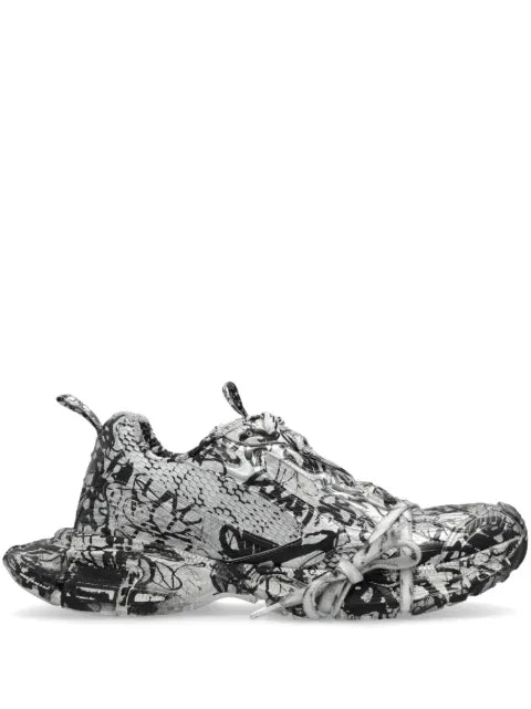 Balenciaga - 3Xl Extreme Graffiti Low-Top Sneakers