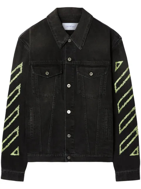 Off-White - Arrow Outline Denim Jacket