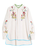 Valentino Garavani - Floral-Embroidered Linen Shirt