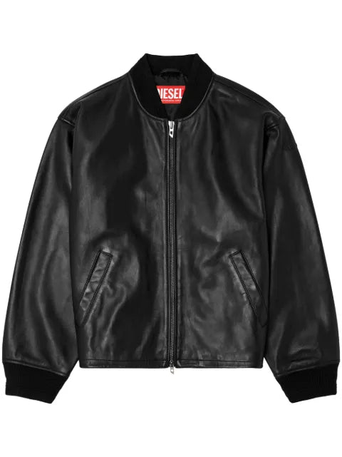 Diesel - Waxed-Leather Bomber Jacket