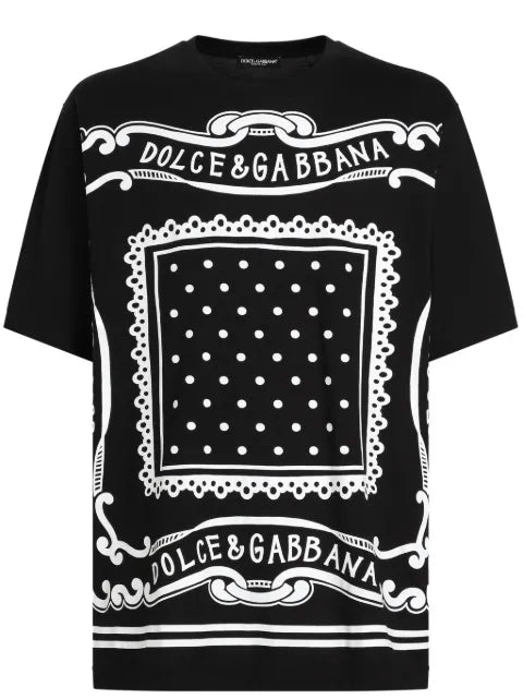 Dolce & Gabbana - Bandana-Print Cotton T-Shirt