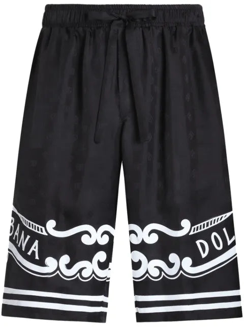 Dolce & Gabbana - Logo-Print Bermuda Shorts