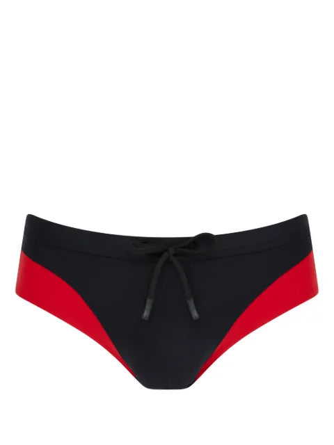 Let's Swim - Logo-Print Swim Shorts