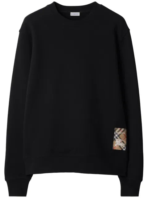 Burberry - Check Label Cotton Sweatshirt