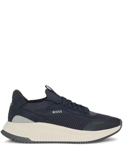 BOSS - Ttnm Evo Trainers With Knitted Uppers And Suede Trims