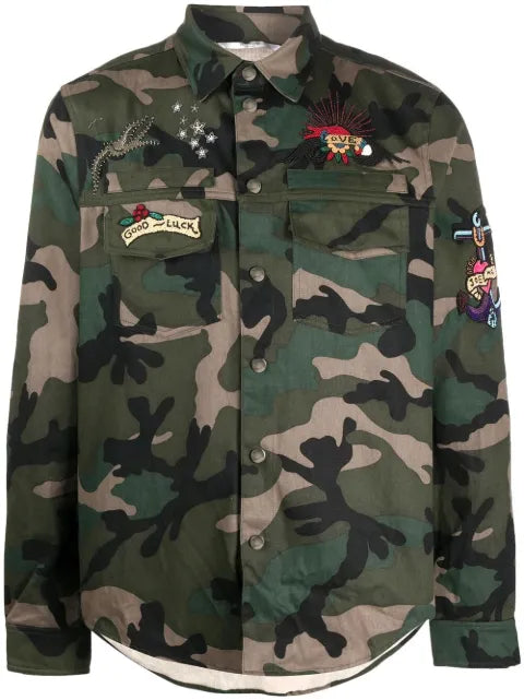 Valentino Garavani - Camouflage-Print Shirt