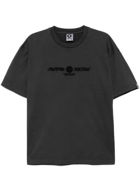 AAPE BY *A BATHING APE® - Logo Embroidered T-Shirt