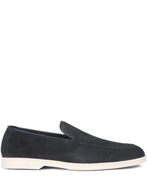 Doucal's - Suede Apron-Toe Loafers