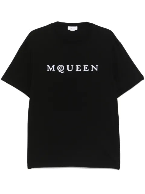 Alexander McQueen - Flocked-Logo T-Shirt