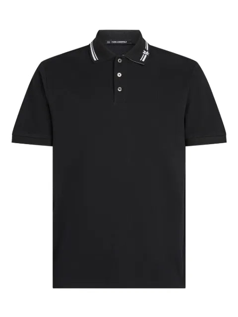 Karl Lagerfeld - Contrast-Trim Polo Shirt