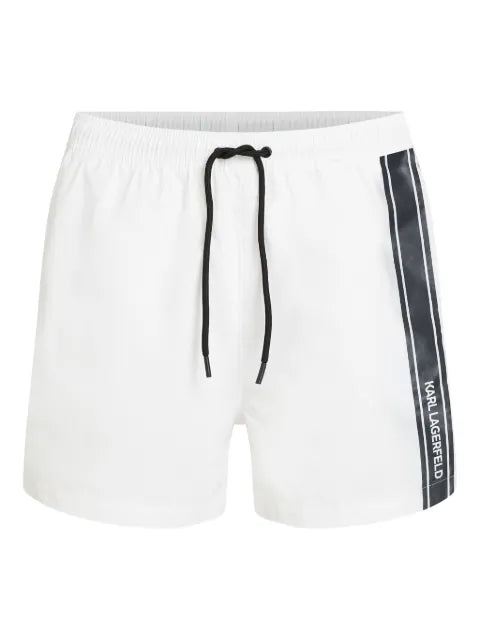 Karl Lagerfeld - Side-Stripe Swim Shorts