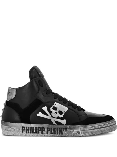Philipp Plein - Skull-Motif Hi-Top Sneakers