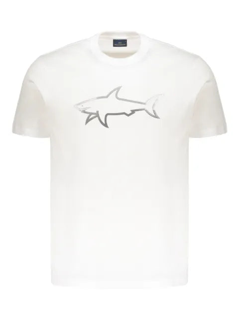 Paul & Shark - Reflective Shark-Print Cotton T-Shirt