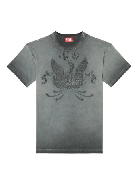 Diesel - T-Shirt With Phoenix Devorã©