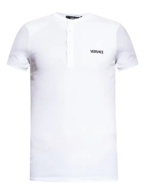 Versace - Cotton Ribbed T-Shirt