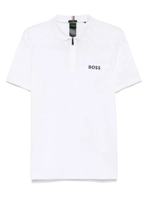 BOSS - Monogram-Jacquard Polo Shirt